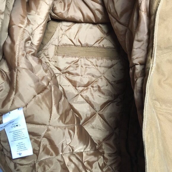 Brahma Mens Canvas Vest size 2XL Brown Quilted Interior Zip Up Front Pockets - Picture 11 of 16